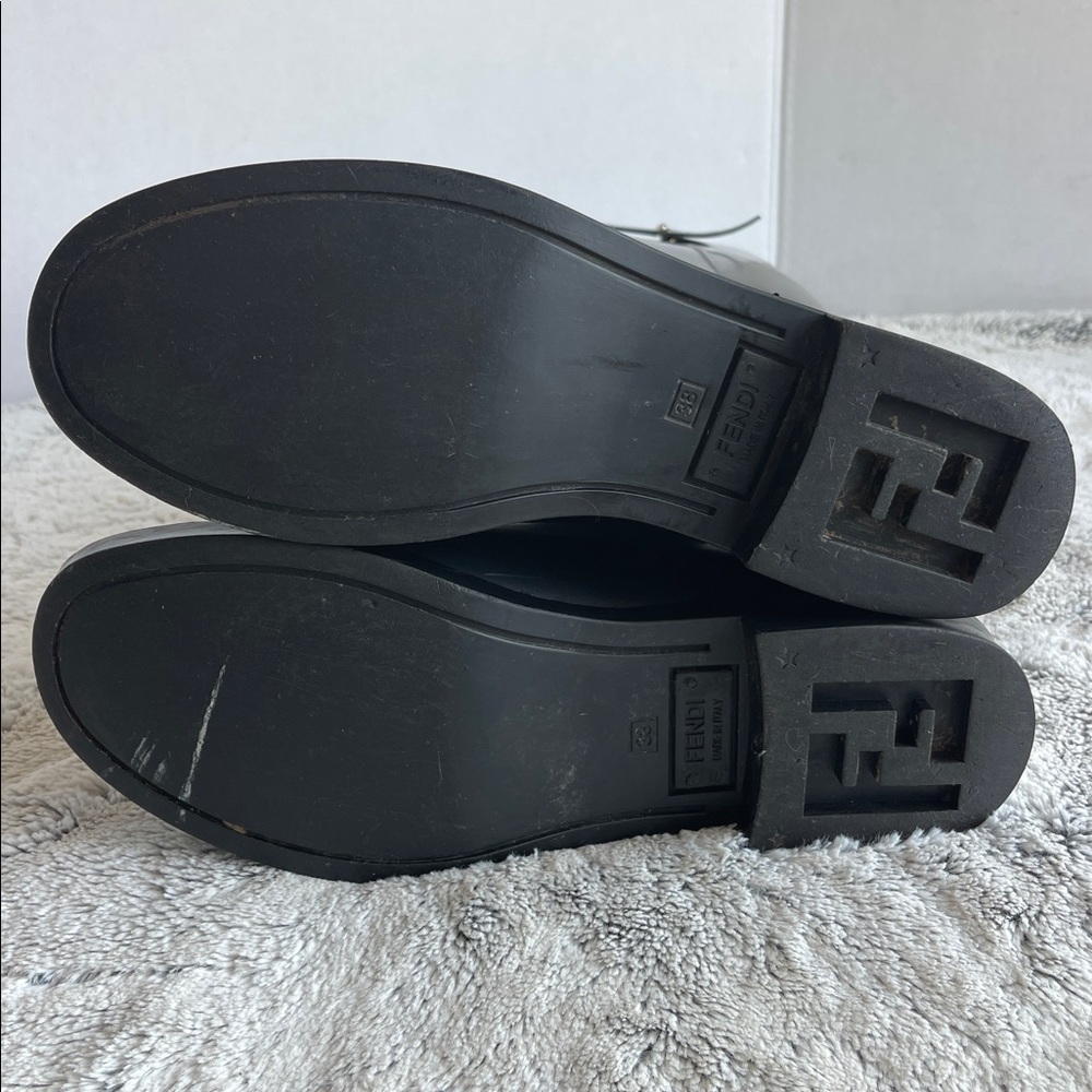 Fendi #TK2672 Rubber Rain Boots Women Size 38 - Picture 9 of 12